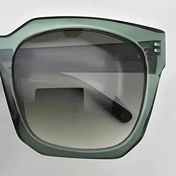 Diff Eyewear Ariana II Crystal Green Frame Green Gradient Lens Sunglasses w Case - Picture 13 of 16